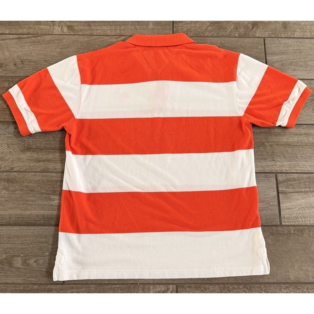 VTG Clemson Tigers Polo Men’s Large Orange White Striped 1980s NCAA - Picture 6 of 6